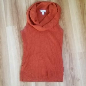Dressbarn Cowl Neck Sweater Tank Top Misses Large